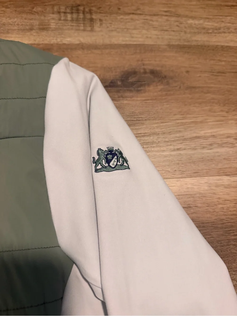 Kjus Men's L Reach Jacket Olive/Gray Lightweight Full-Zip Del Mar Country Club